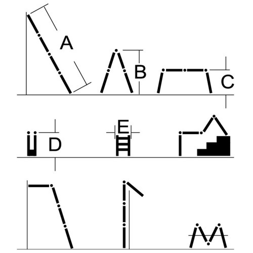 Драбина шарнірна Кентавр 4×4 м (1,17 м)