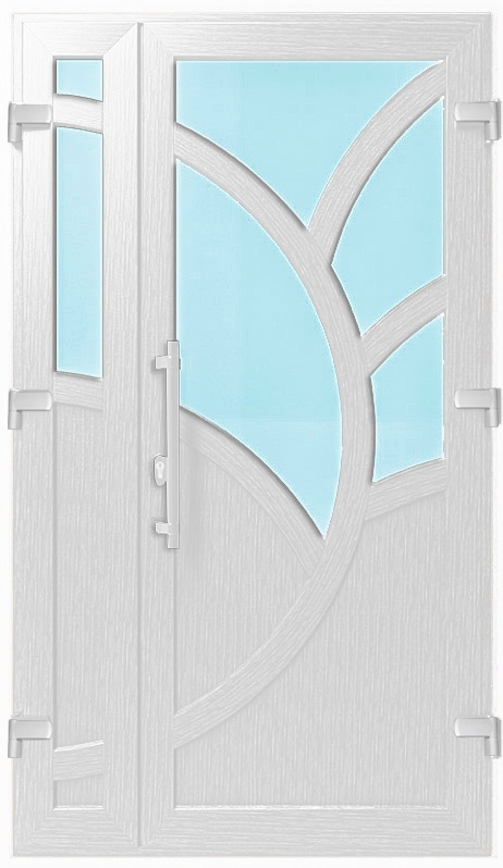 Двері металопластикові Модель №033 Білий (1150х2000 мм)