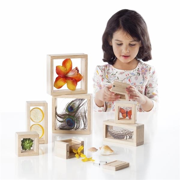 Набір блоків Natural Play Скарби в ящиках, прозрачний