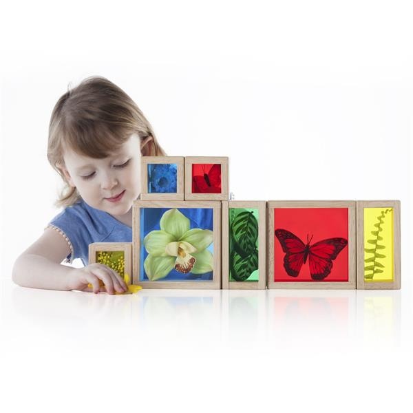 Набор блоков Natural Play Клад в ящиках, разноцветный