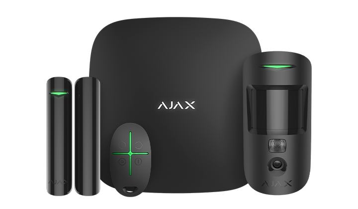 Комплект сигнализации Ajax StarterKit Cam Black