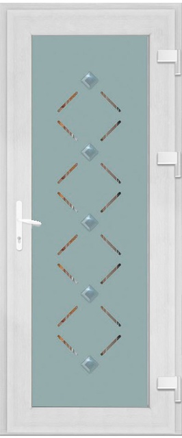 Двері металопластикові Модель Dekor-021 Білий (900х2000 мм)