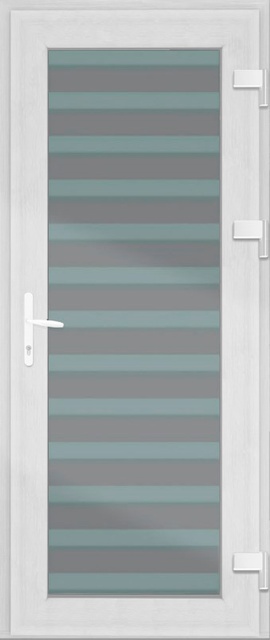 Дверь металлопластиковая Модель Dekor-001 Белый (900х2000 мм)