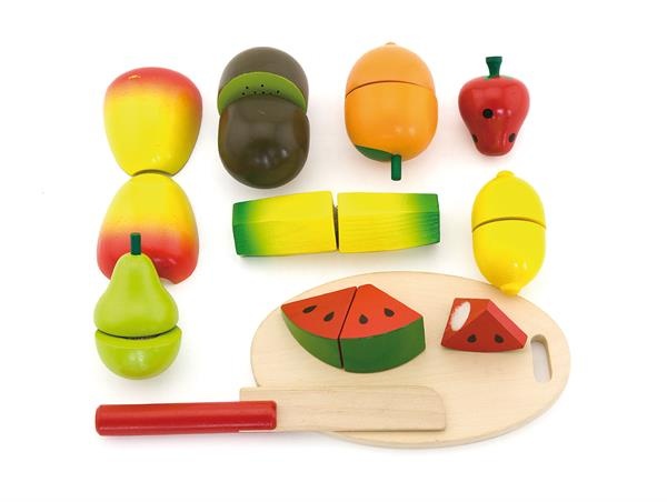 Игрушечные продукты Viga Toys Нарезанные фрукты из дерева (56290)
