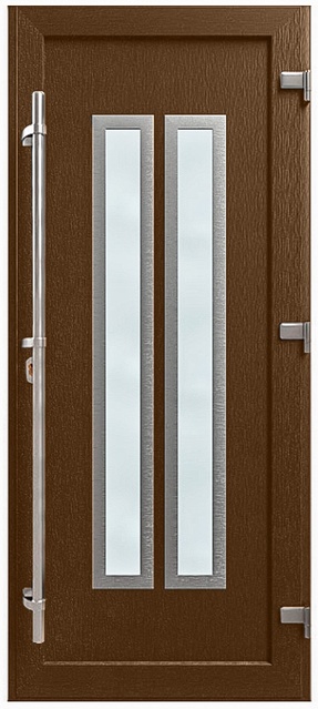 Двері металопластикові Модель HPL-011 Темний дуб (940х2005 мм)