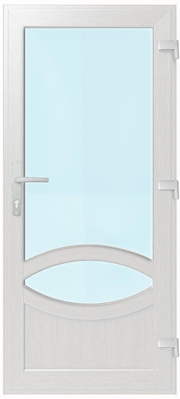 Двері металопластикові Модель №004 Білий (900х2000 мм)