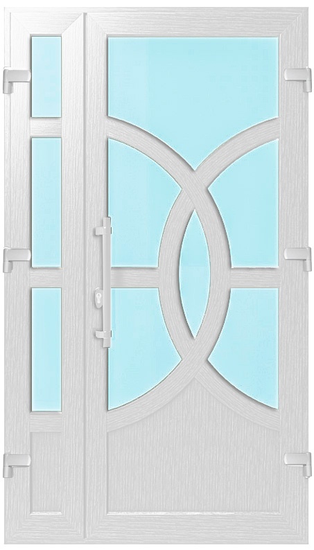 Двері металопластикові Модель №024 Білий (1150х2000 мм)