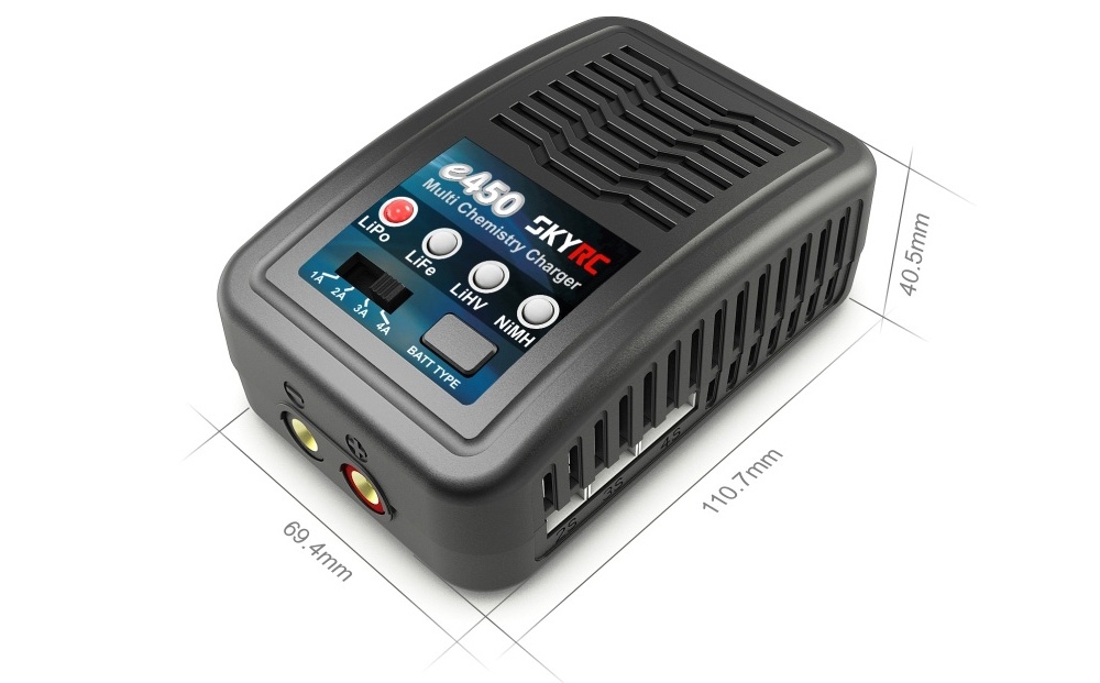 Зарядное устройство SkyRC e450 4A/50W с/БП для Li-Pol/Ni-MH аккумуляторов (SK-100122)