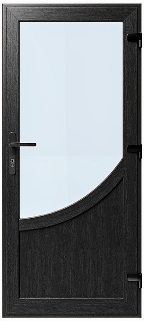 Дверь металлопластиковая Модель №006 Антрацит (900х2000 мм)