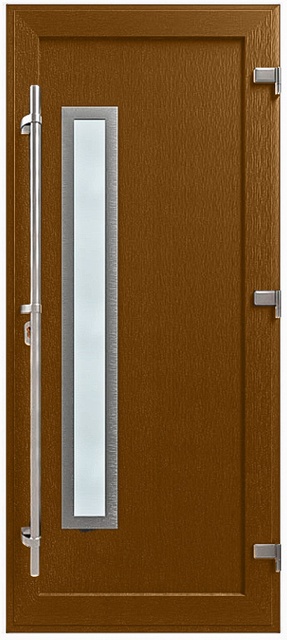 Двері металопластикові Модель HPL-008 Золотий дуб (900х2000 мм)