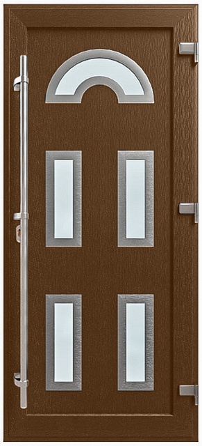 Двері металопластикові Модель HPL-006 Горіх (900х2000 мм)