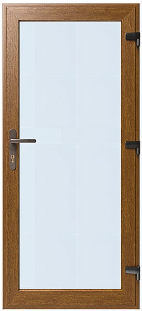 Дверь металлопластиковая Модель №01 Золотой дуб (900х2000 мм)