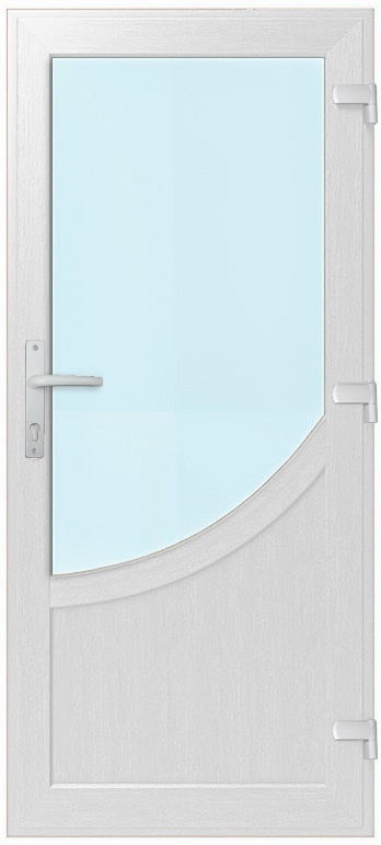 Дверь металлопластиковая Модель №006 Белый (900х2000 мм)