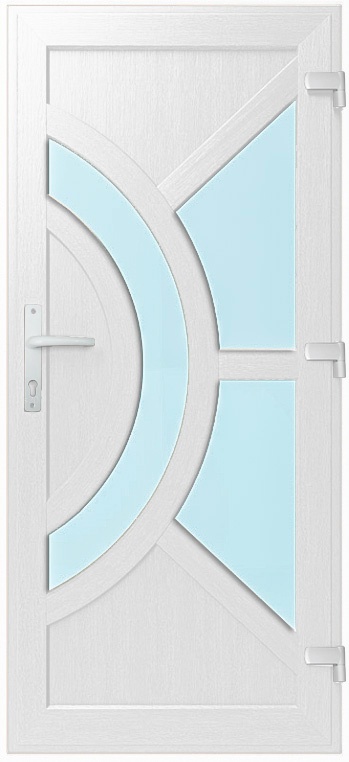Дверь металлопластиковая Модель №016 Белый (900х2000 мм)
