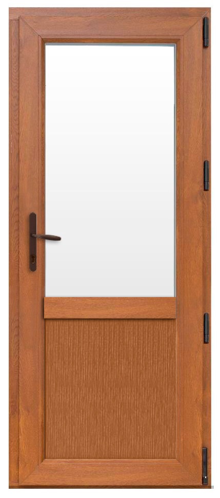 Дверь металлопластиковая Steko Золотой дуб 700х1950