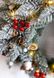 Венок новогодний рождественский Elegant из искусственной хвои заснеженный, Ø 50см