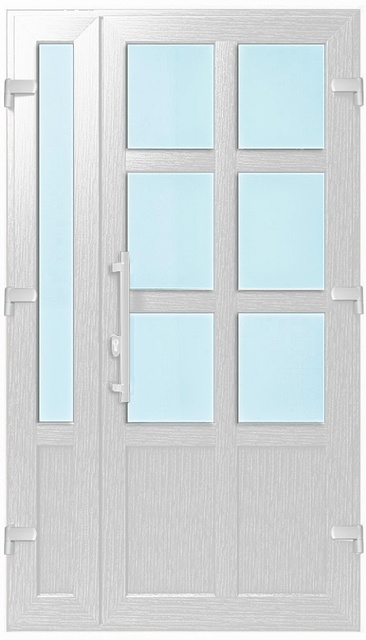 Двери металлопластиковые Модель №036 Белый (1150х2000 мм)