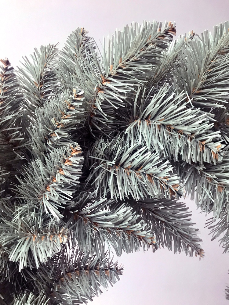 Венок новогодний рождественский Elegant из искусственной хвои голубой, Ø 50см